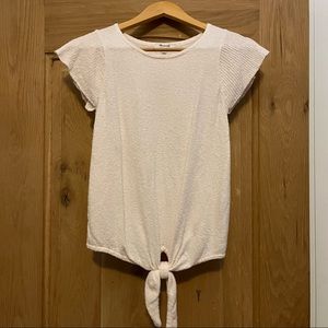 Madewell flutter Tie Top